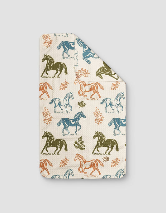 Horses & Leaves - Loom Loom