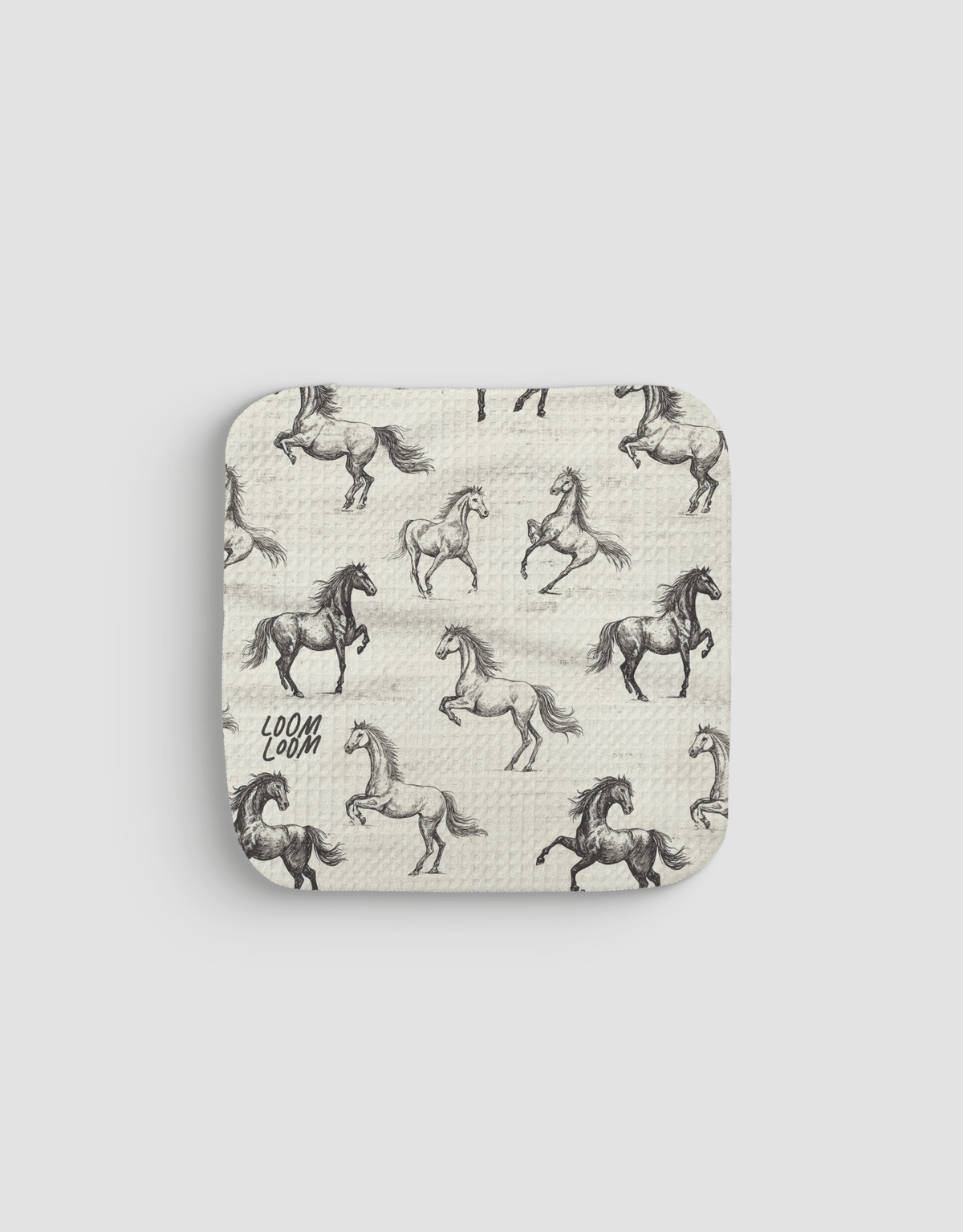 Horsies Dishcloth - Loom Loom