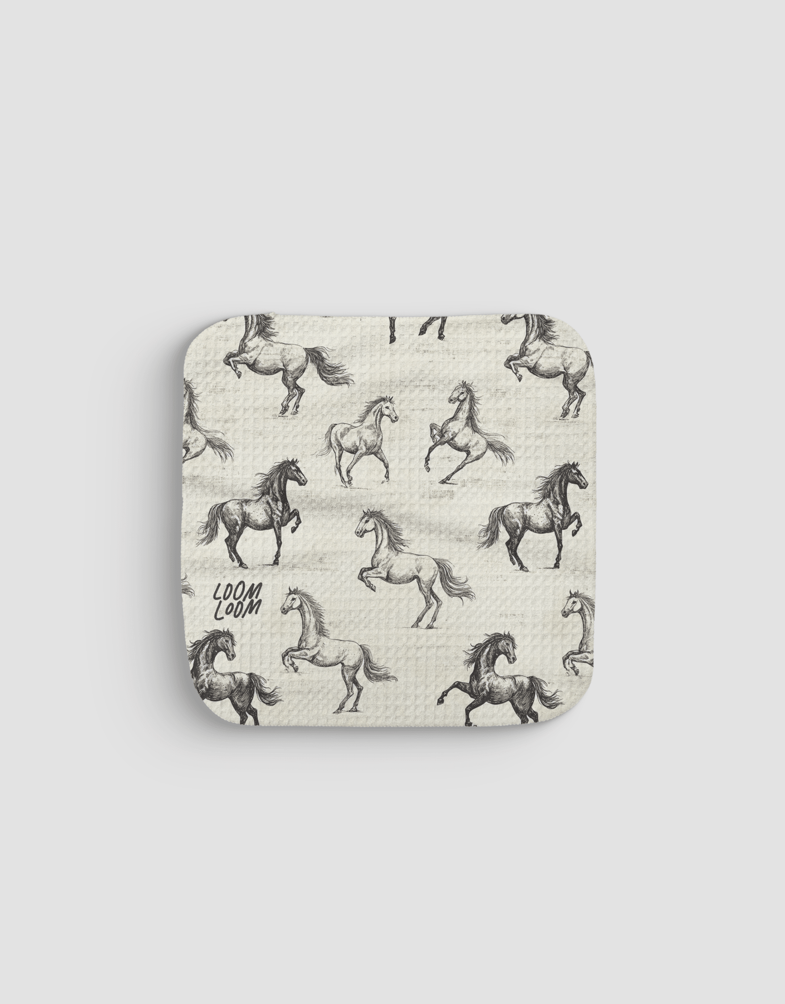 Horsies Dishcloth - Loom Loom