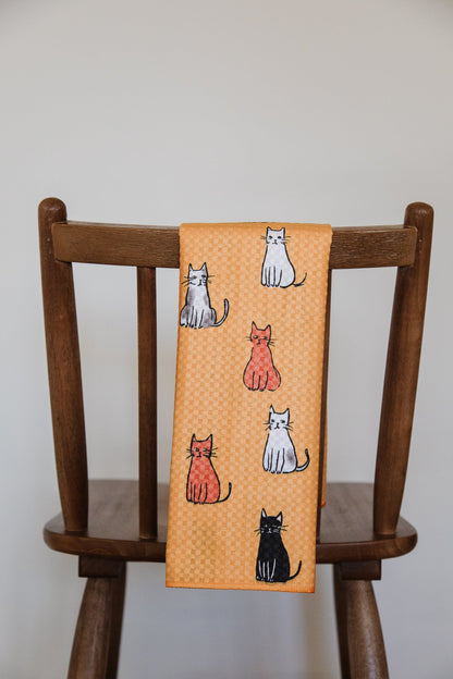 Kitties On Orange - Loom Loom