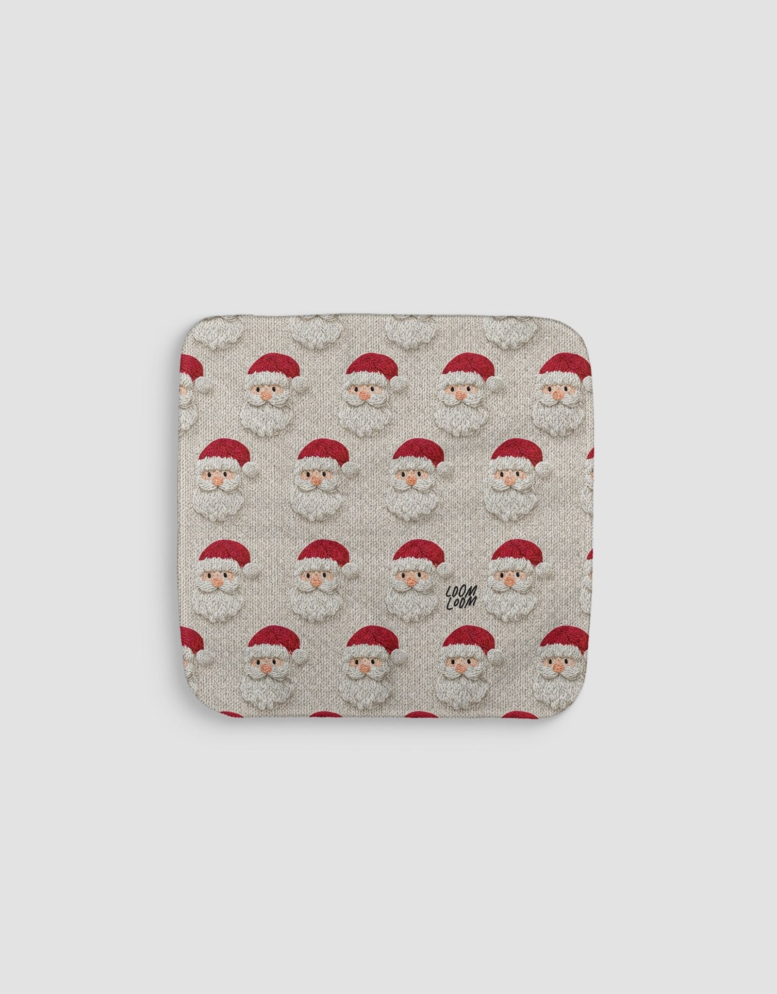 Knit Santas Tan Dishcloth - Loom Loom