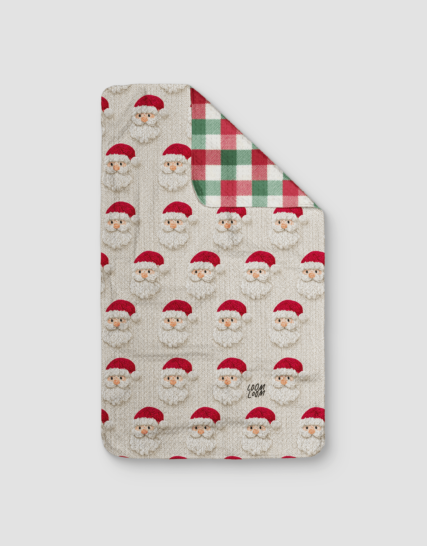 Knit Santas Tan Reversible - Loom Loom