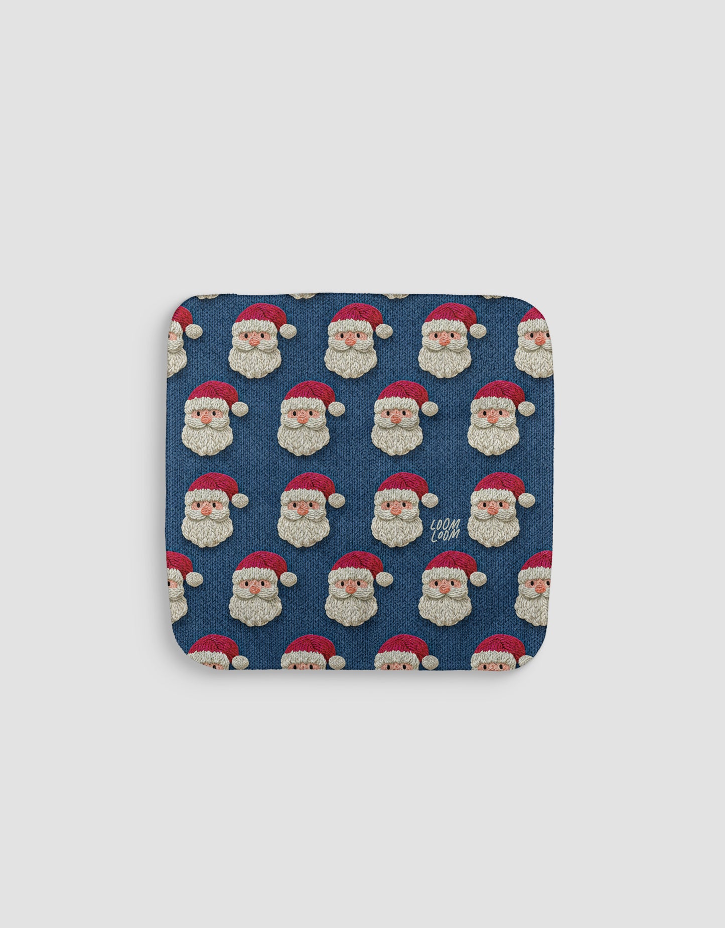 Knit Santas Navy Dishcloth