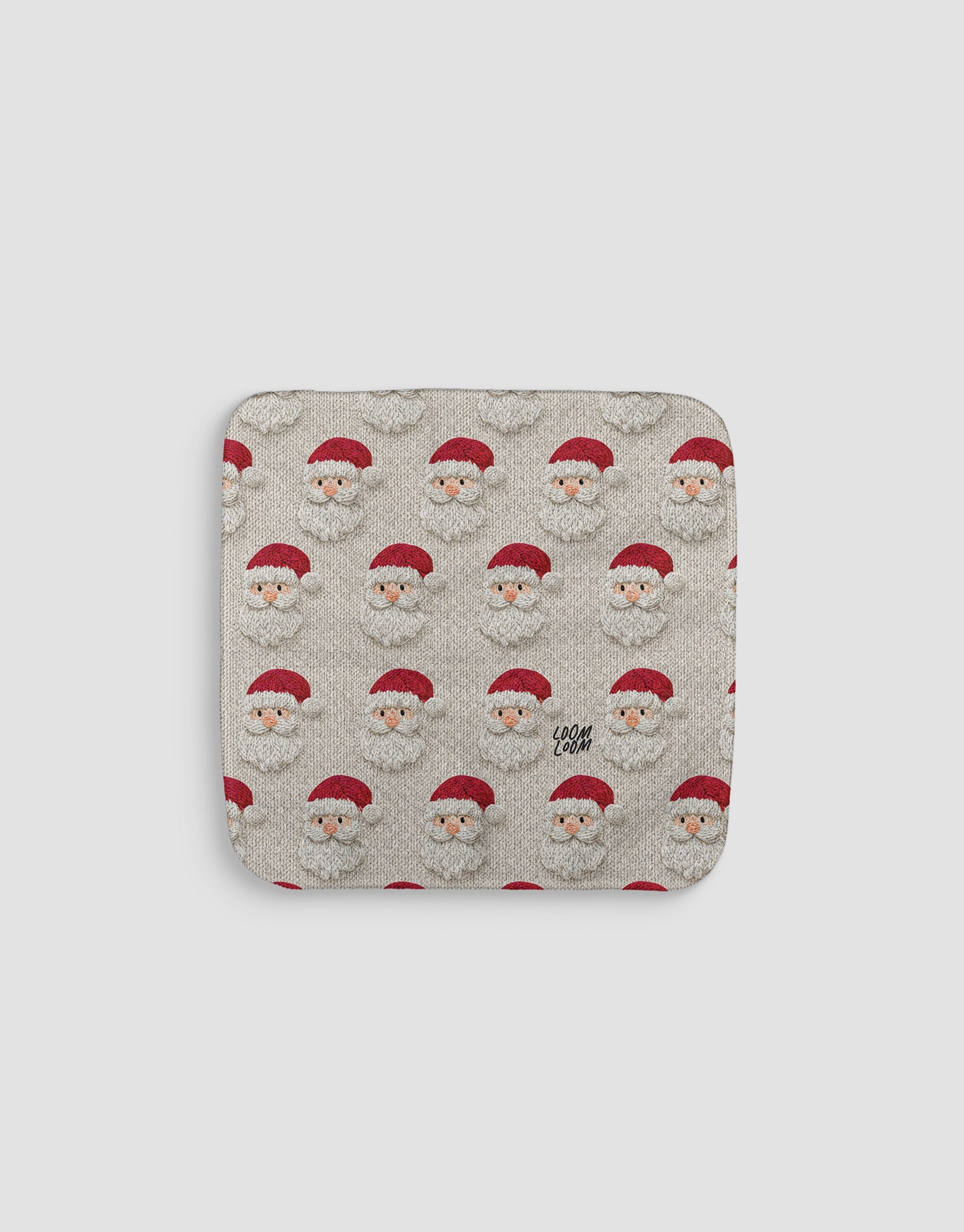 Knit Santas Tan Dishcloth