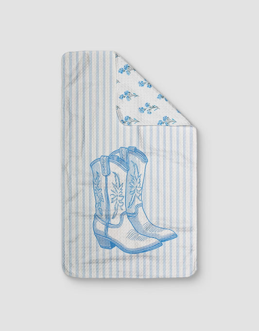 Light Blue Boots Reversible - Loom Loom