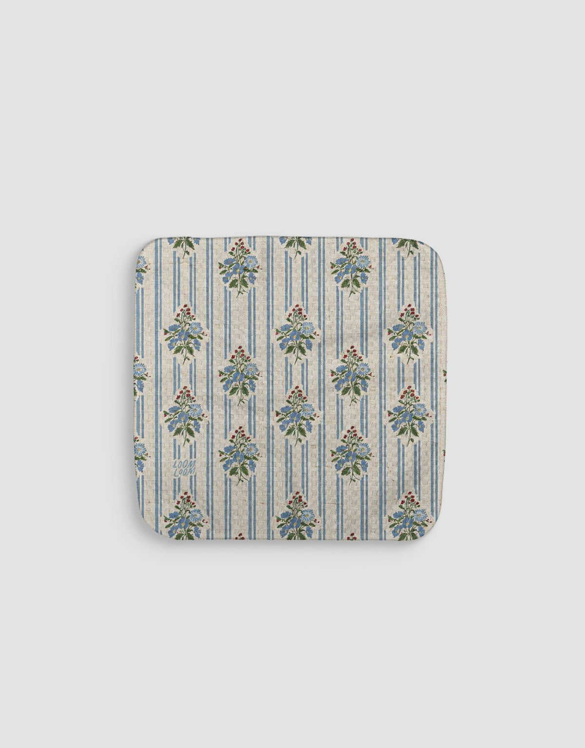 Linen Diamond Bouquets Dishcloth - Loom Loom