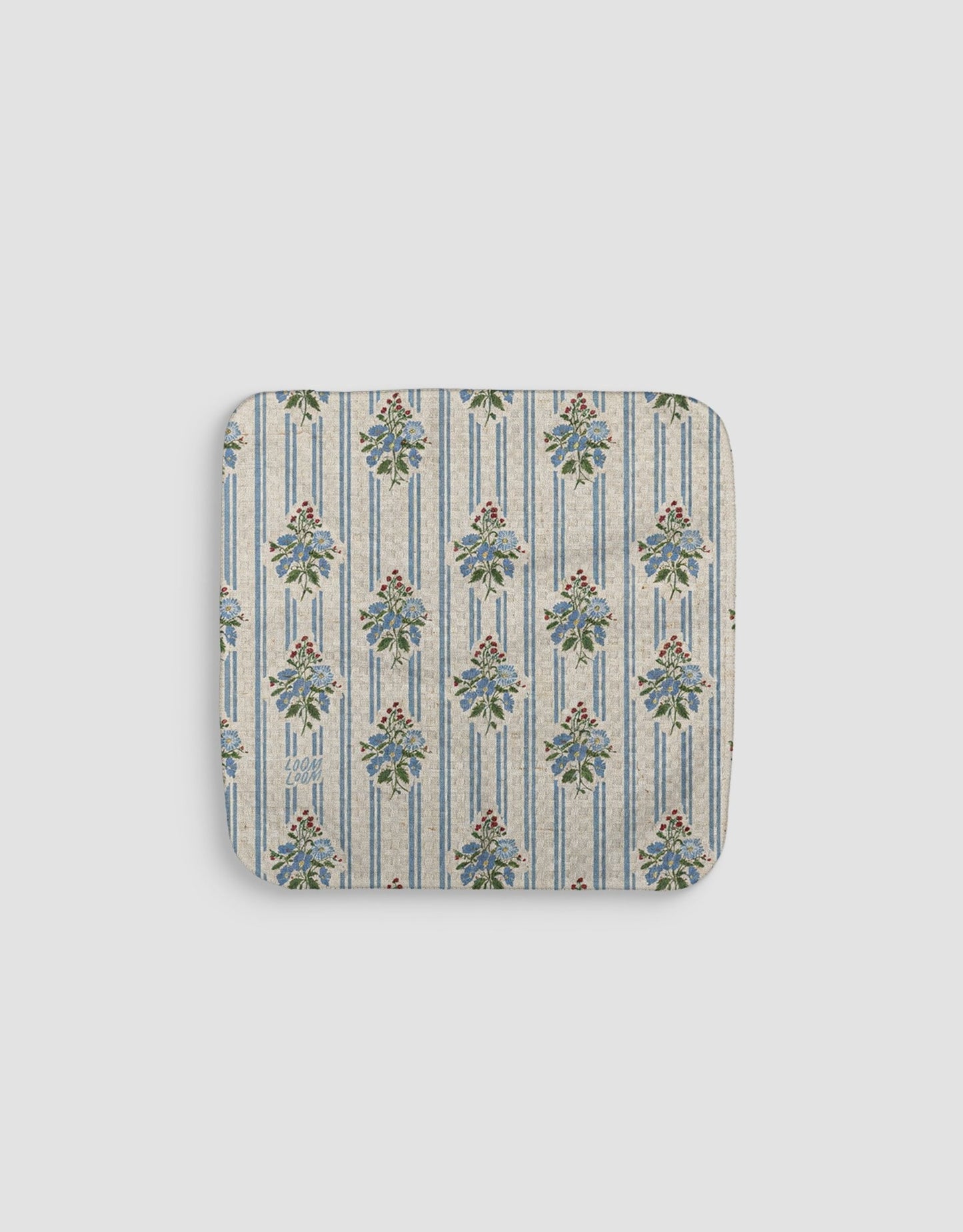 Linen Diamond Bouquets Dishcloth - Loom Loom