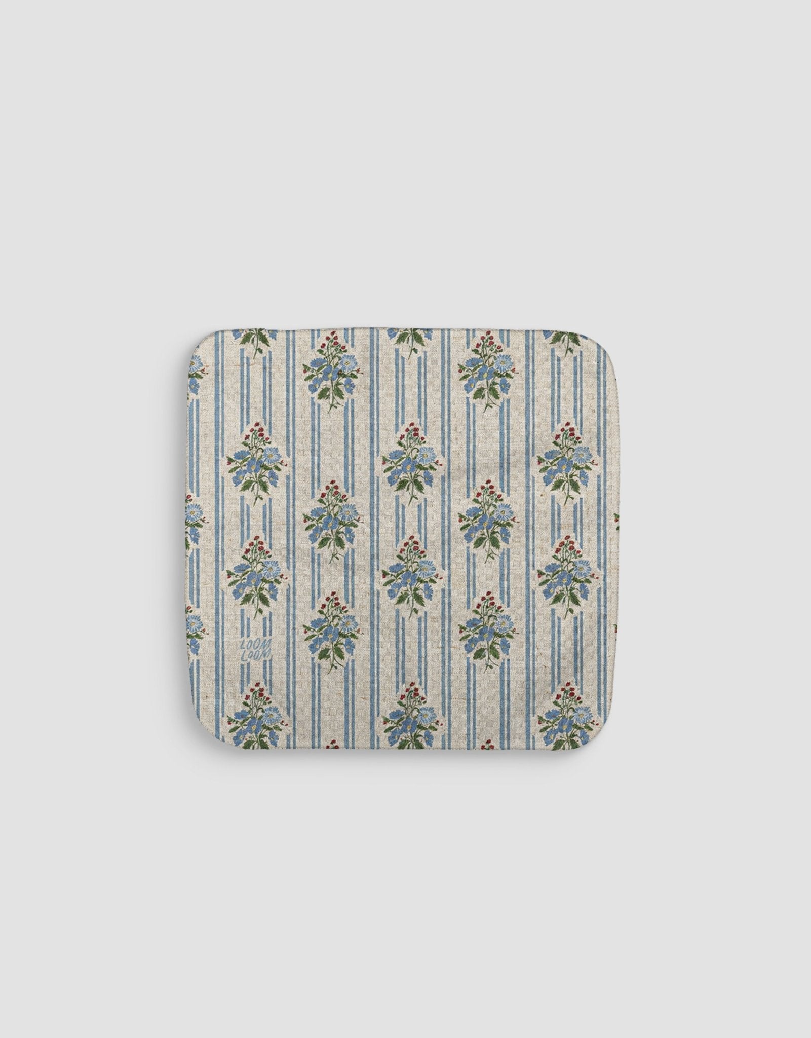 Linen Diamond Bouquets Dishcloth - Loom Loom