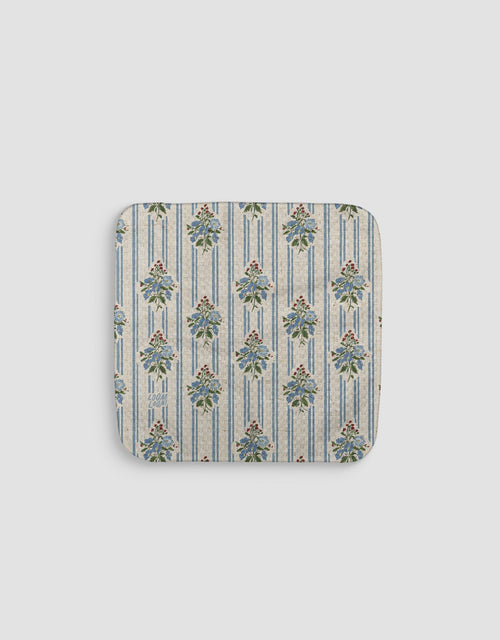 Linen Diamond Bouquets Dishcloth