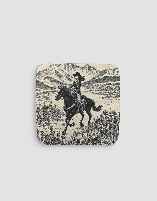 Meadow Cowgirl Dishcloth