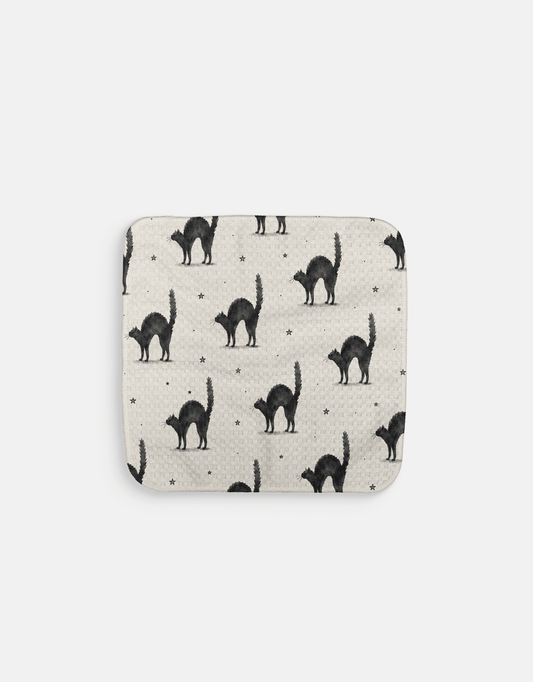 Mini Black Cats Dishcloth - Loom Loom
