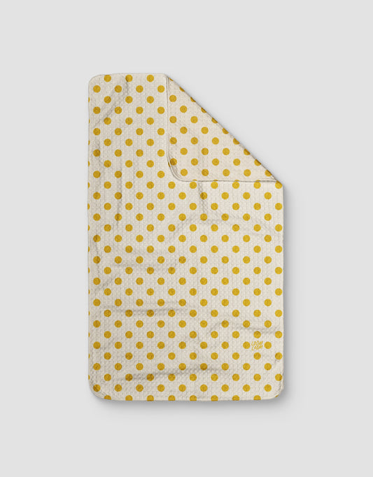 Mustard Polka Dots