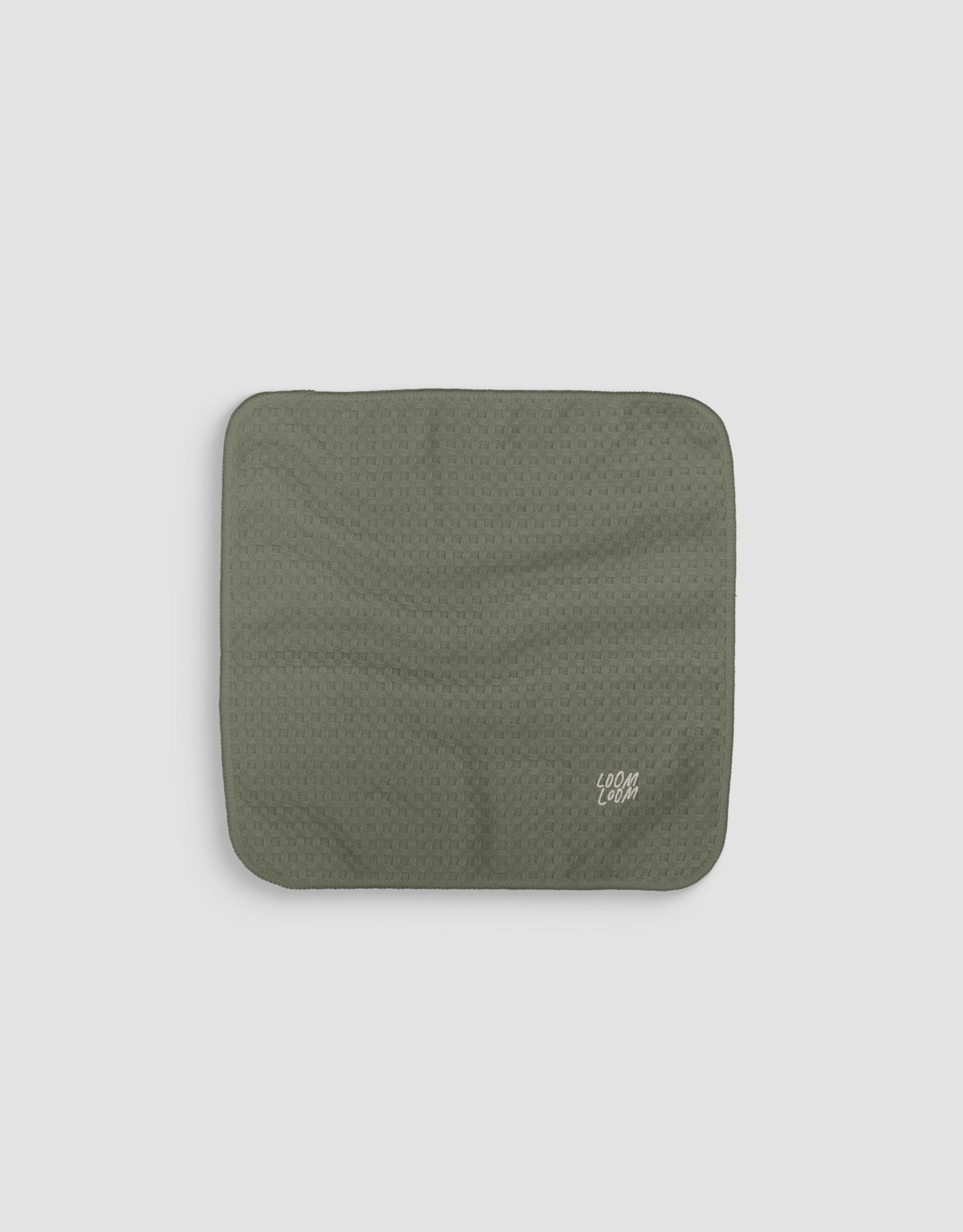 Muted Olive Green Dishcloth - Loom Loom