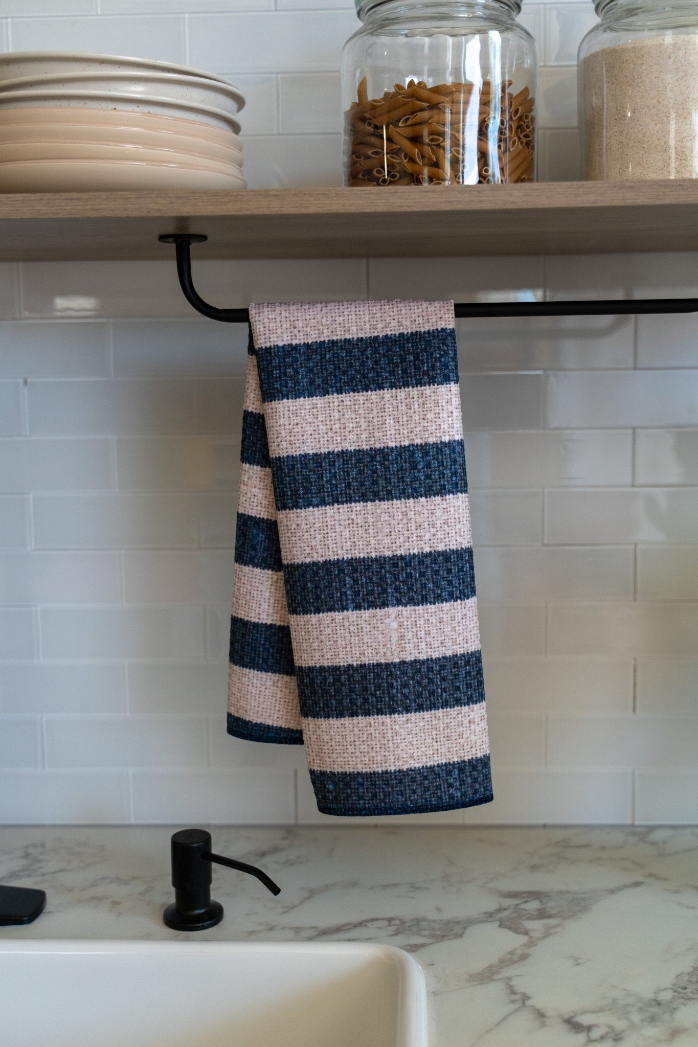Navy Horizontal Stripes - Loom Loom