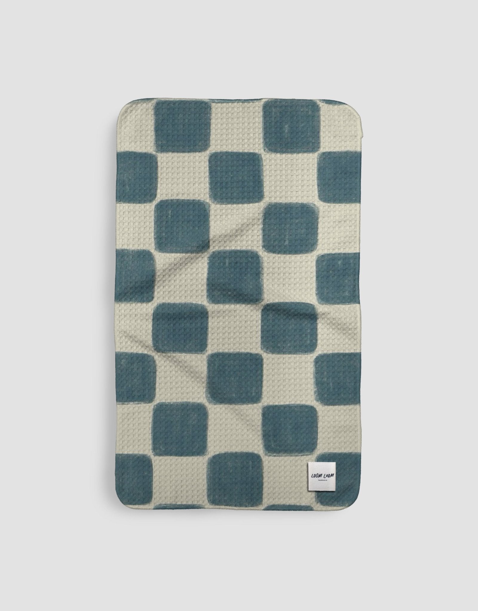 Navy Round Checkerboard - Loom Loom
