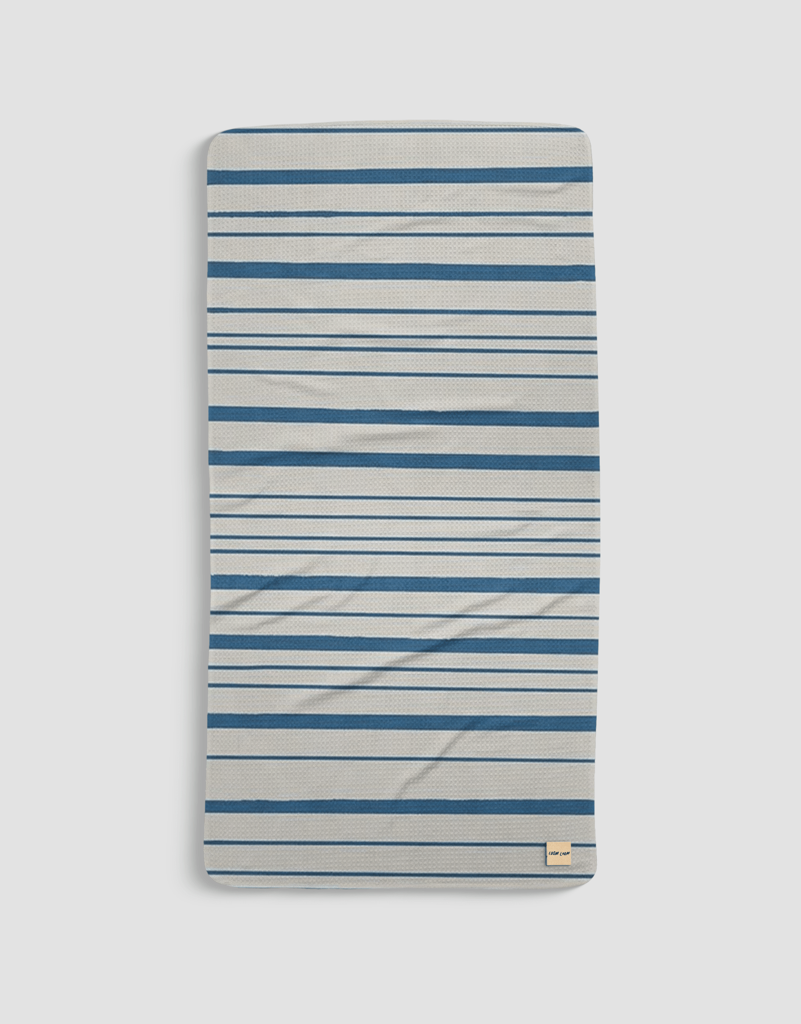 Navy Stripe Bath Towel - Loom Loom
