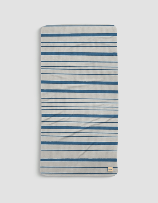Navy Stripe Bath Towel - Loom Loom