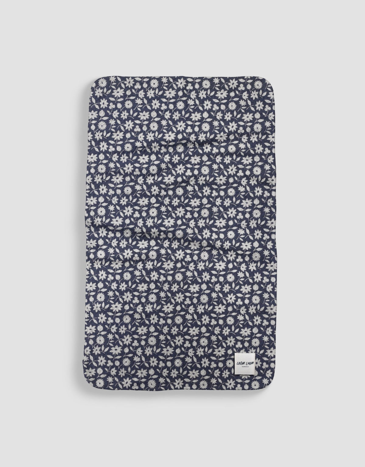 Navy & White Flowers - Loom Loom
