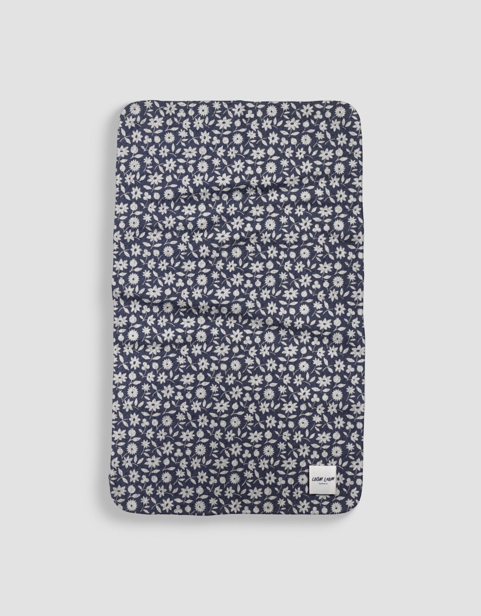 Navy & White Flowers - Loom Loom