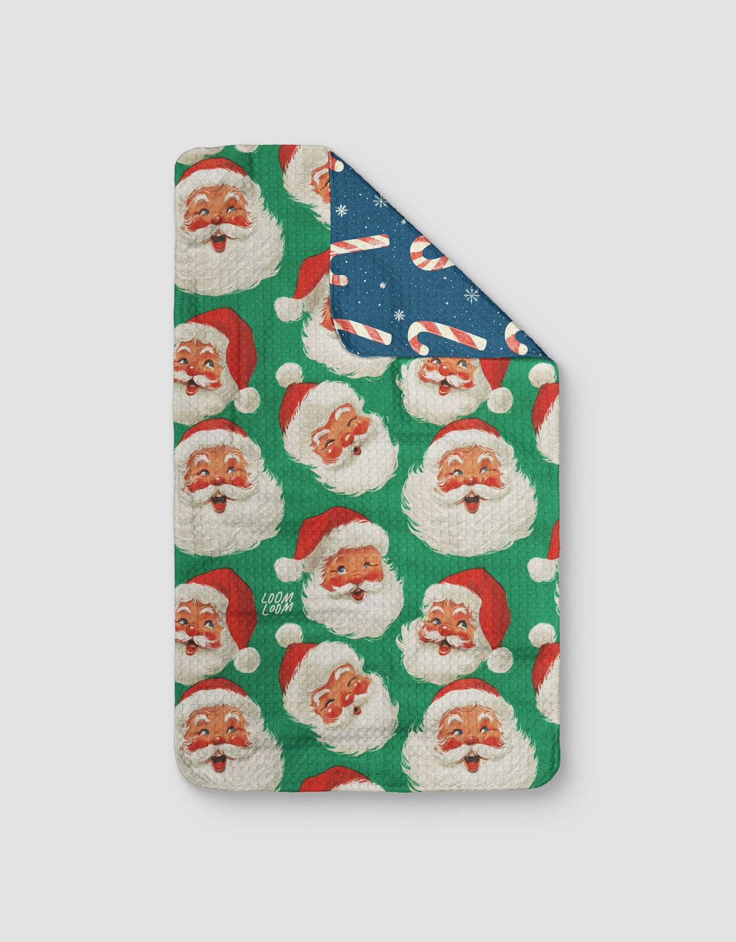 Santa Wrapping Canes Reversible