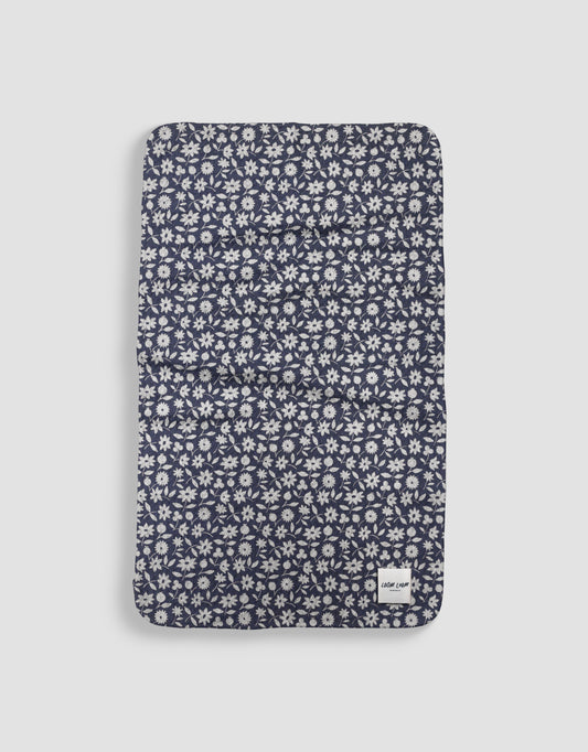 Navy & White Flowers