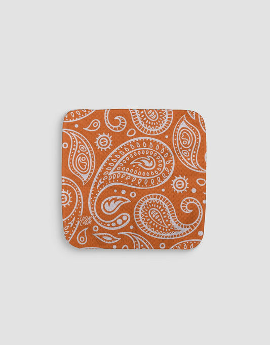 Orange Bandana Dishcloth - Loom Loom