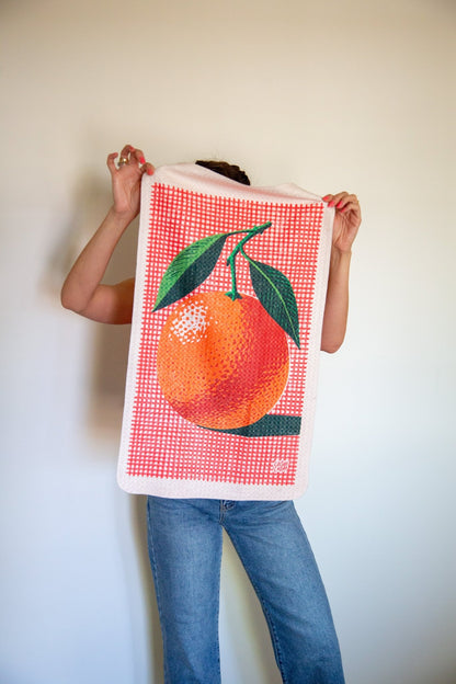 Orange On Grid - Loom Loom