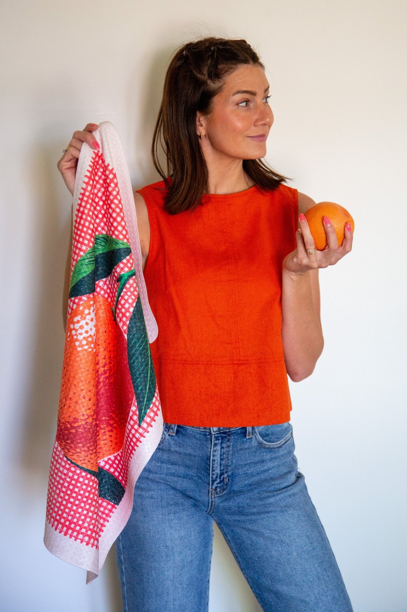 Orange On Grid - Loom Loom
