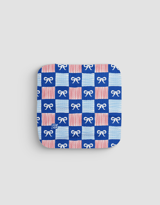 Patriotic Checkerboard Dishcloth - Loom Loom