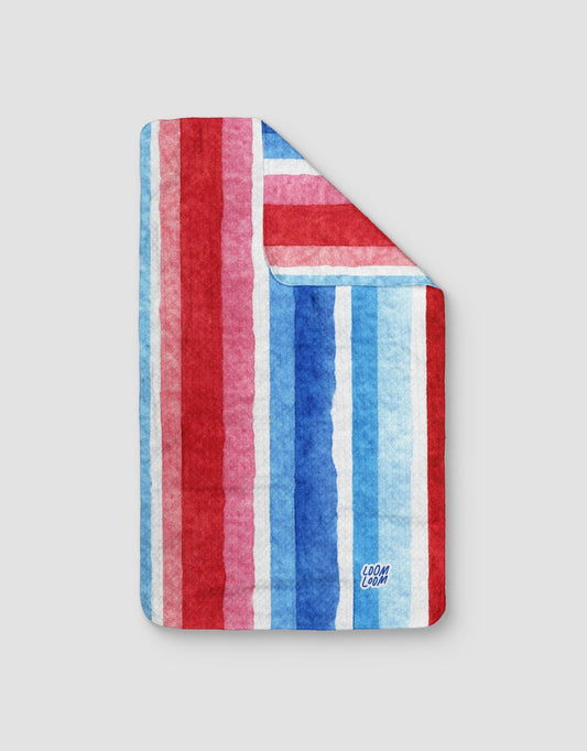 Patriotic Watercolor Stripes - Loom Loom