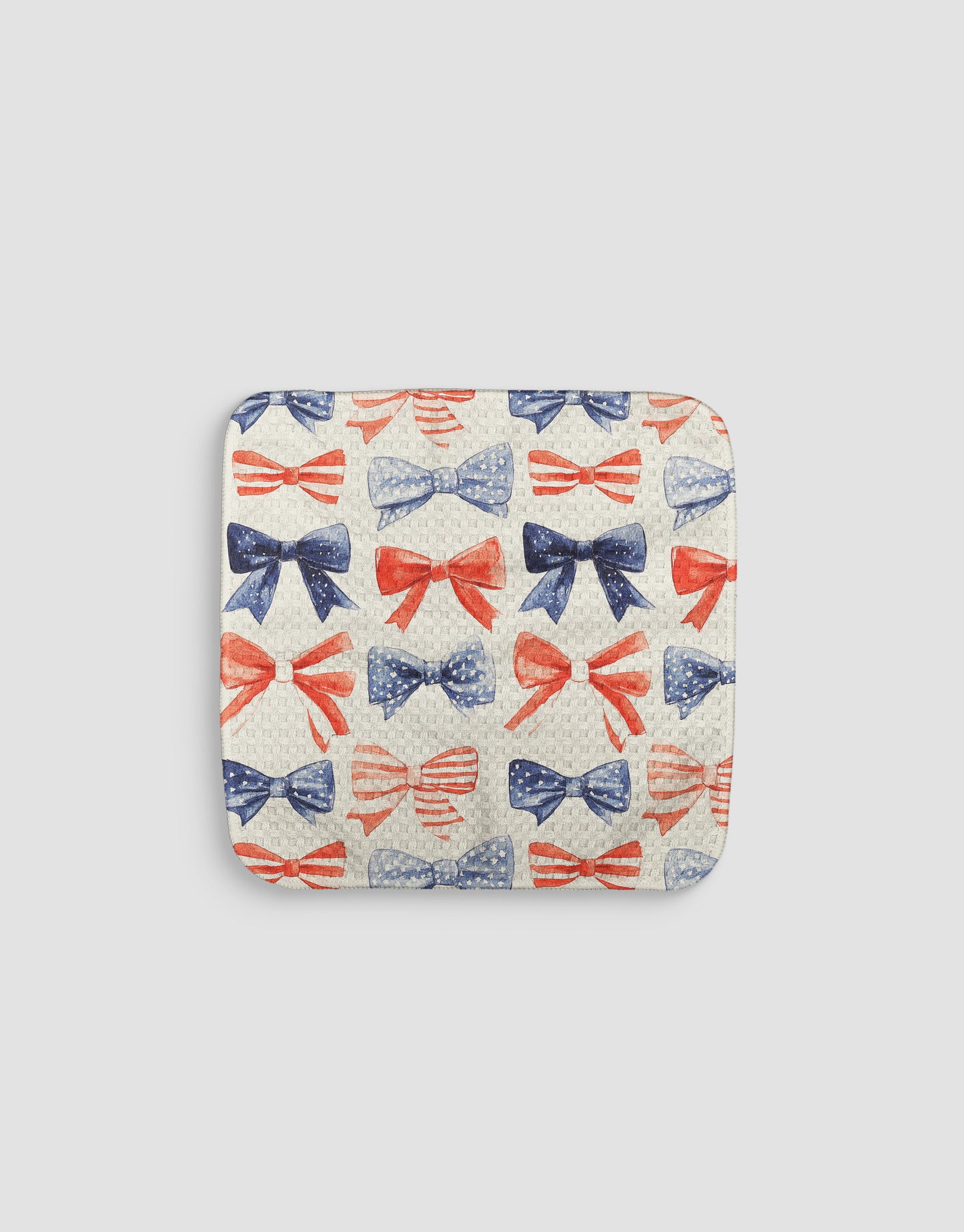 Patriotic Bows Dishcloth