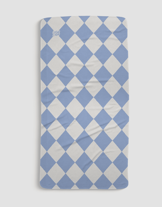 Periwinkle Diamond Bath Towel - Loom Loom