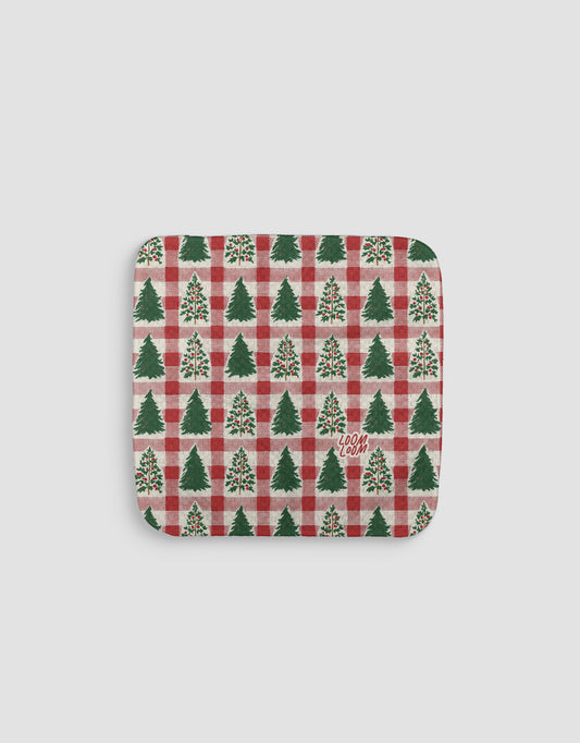 Pine Plaid Dishcloth