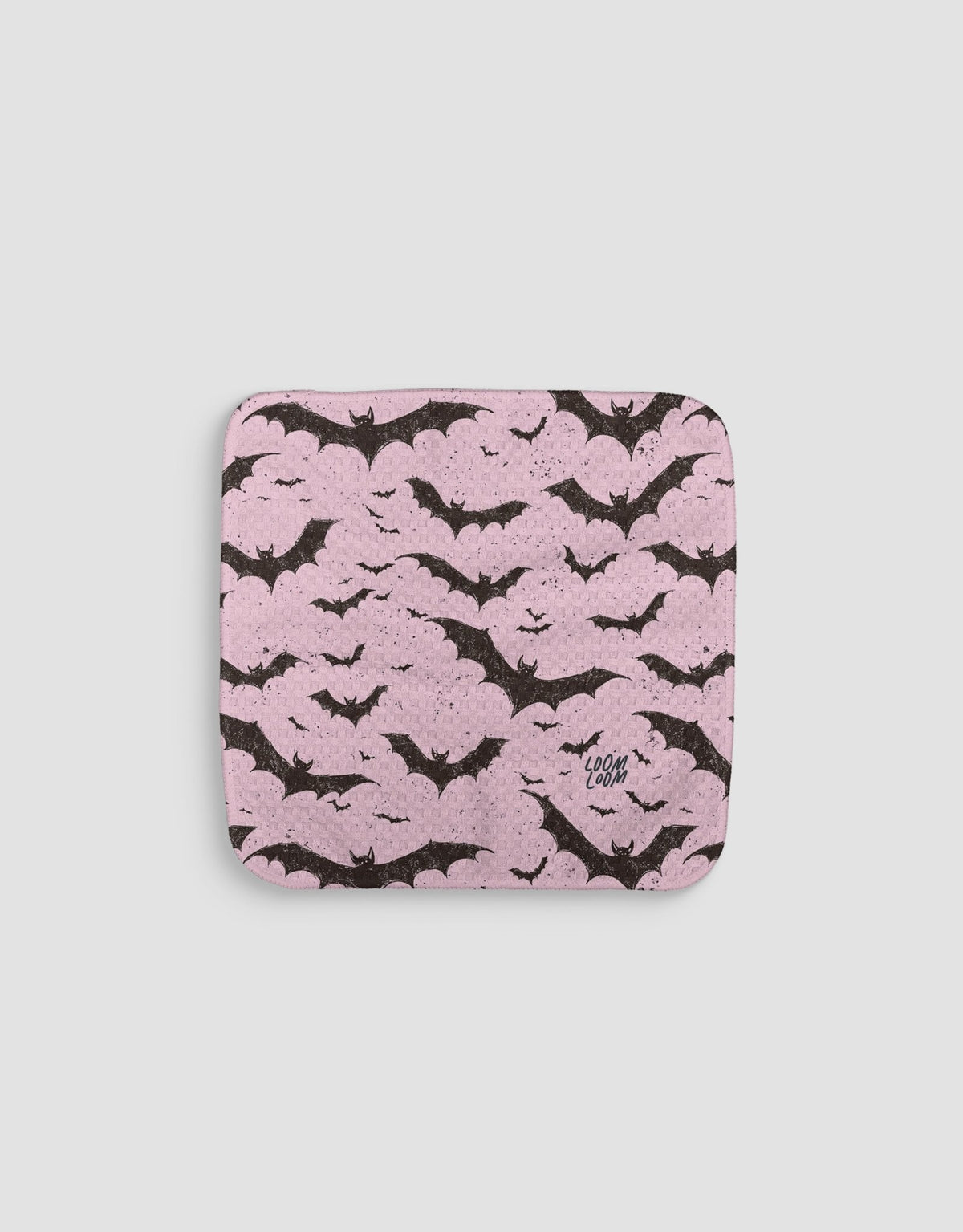 Pink Bats Dishcloth - Loom Loom
