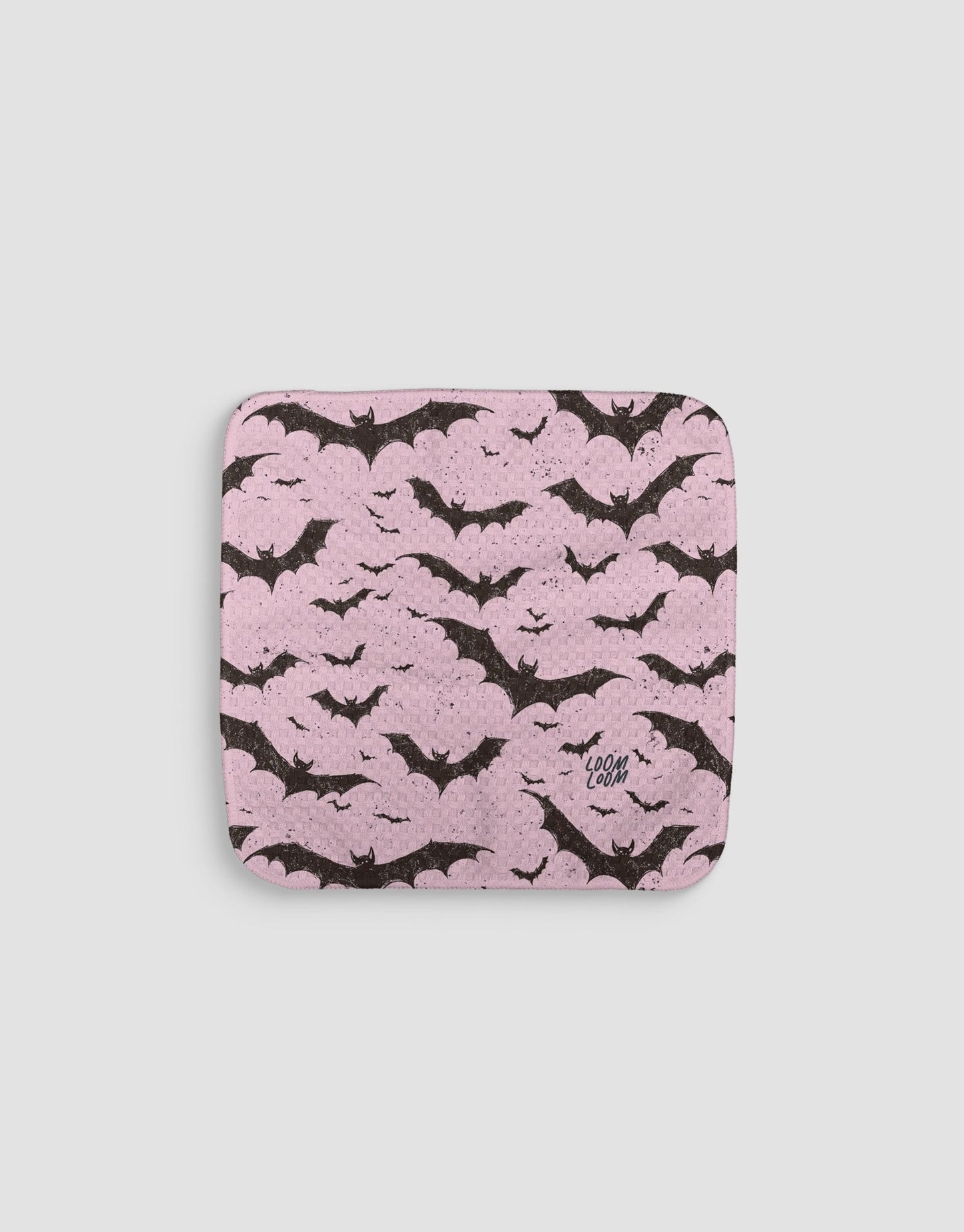 Pink Bats Dishcloth - Loom Loom