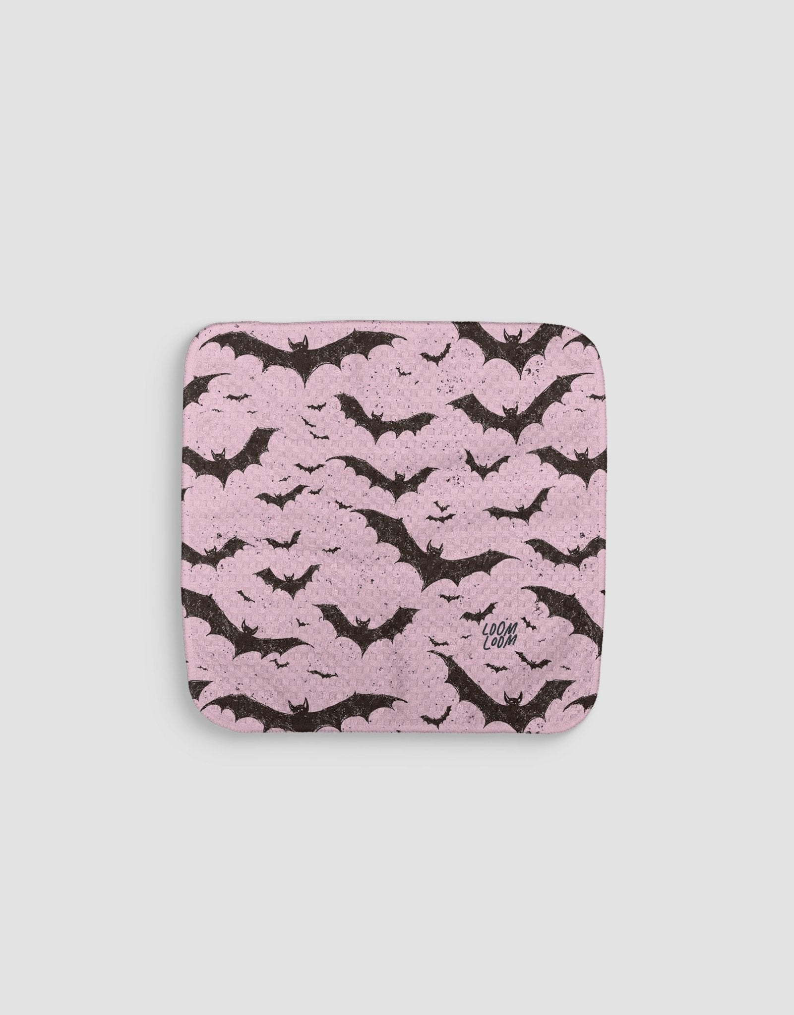 Pink Bats Dishcloth - Loom Loom