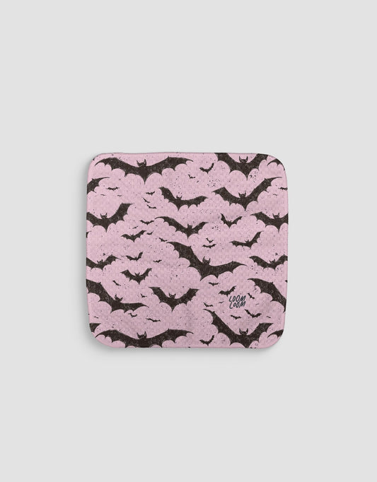 Pink Bats Dishcloth - Loom Loom