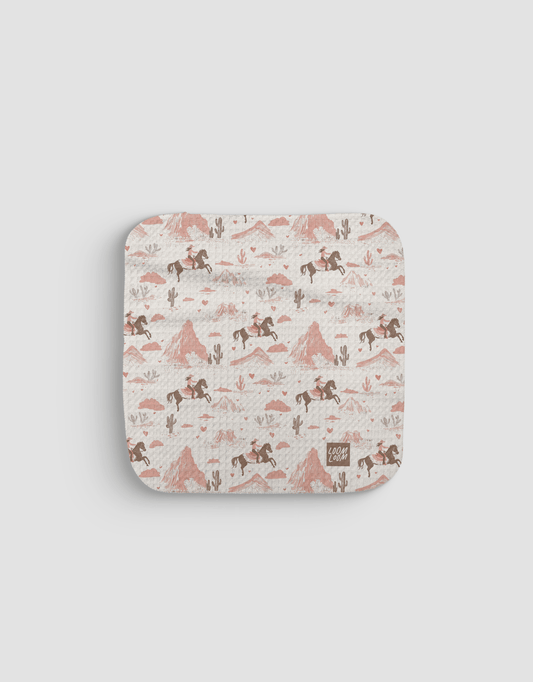 Pink Cowgirls Dishcloth - Loom Loom
