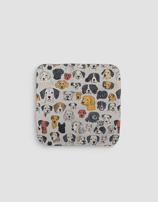 Puppy Portraits Dishcloth - Loom Loom