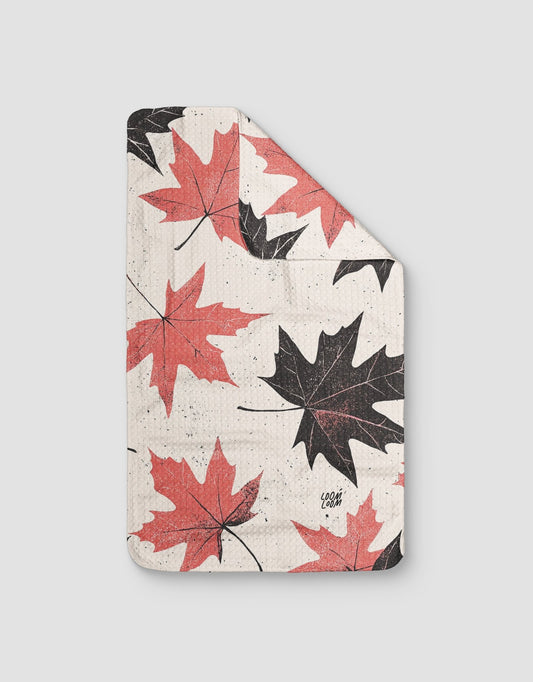 Red Black Leaves - Loom Loom