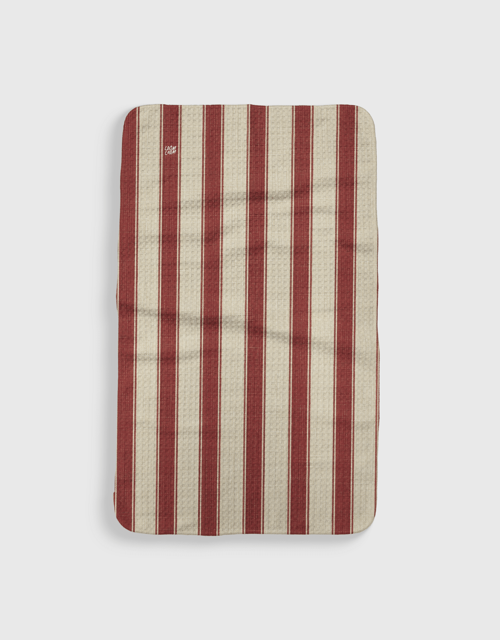 Red Linen Stripe - Loom Loom