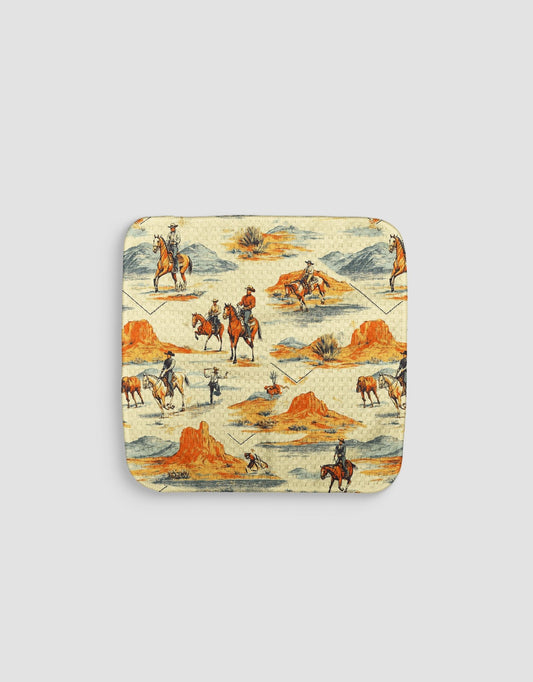 Red Rock Cowboys Dishcloth - Loom Loom
