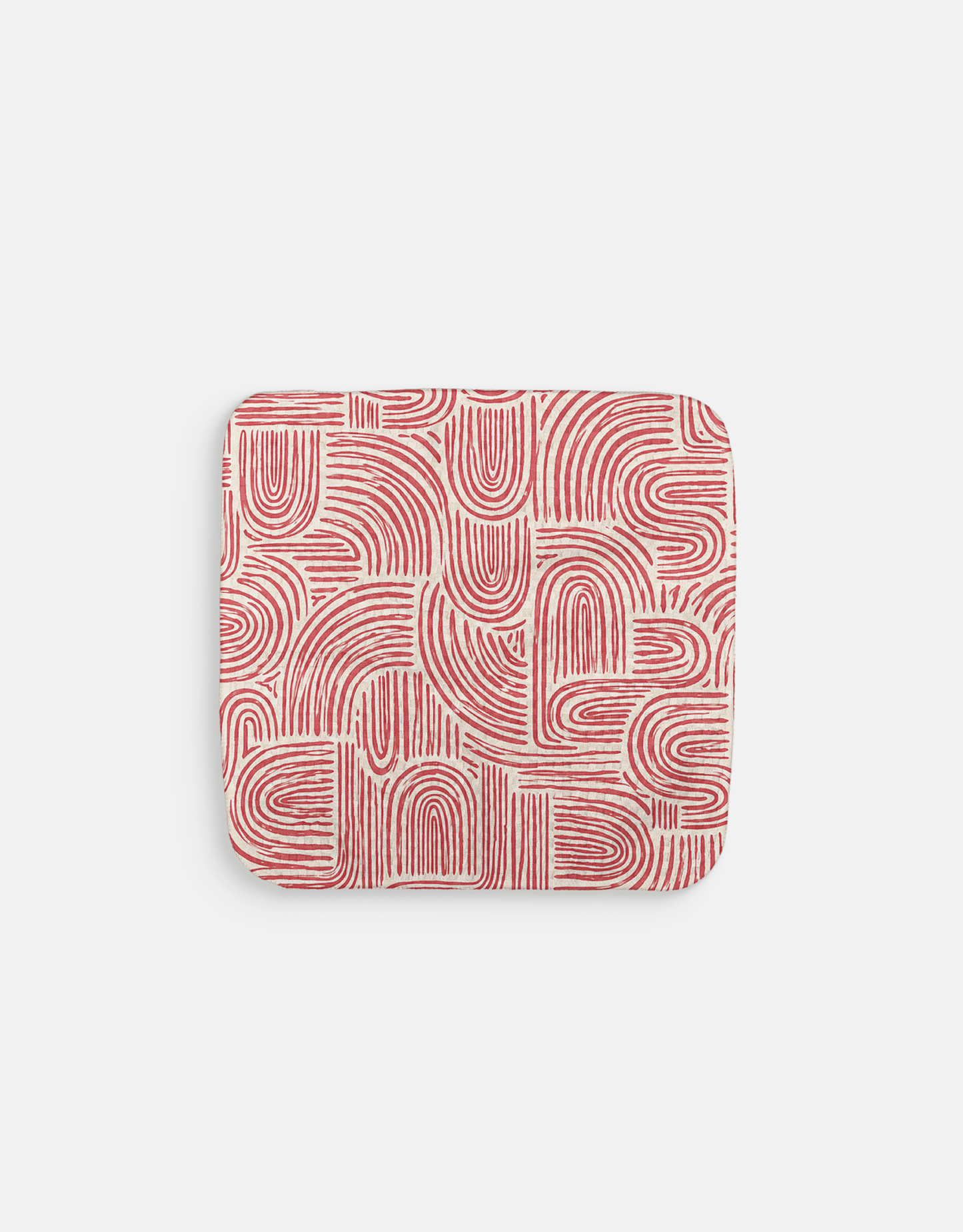 Red Swirl Dishcloth - Loom Loom