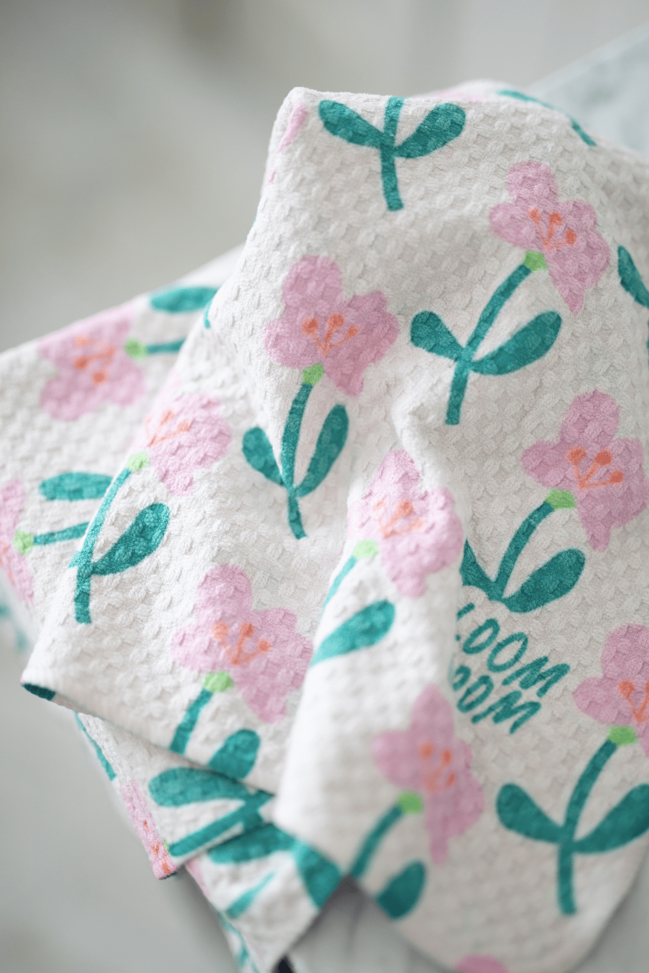 Repeating Pink Flowers - Loom Loom