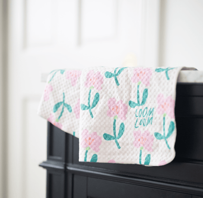Repeating Pink Flowers - Loom Loom