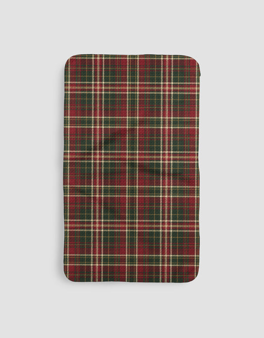 December Plaid + White