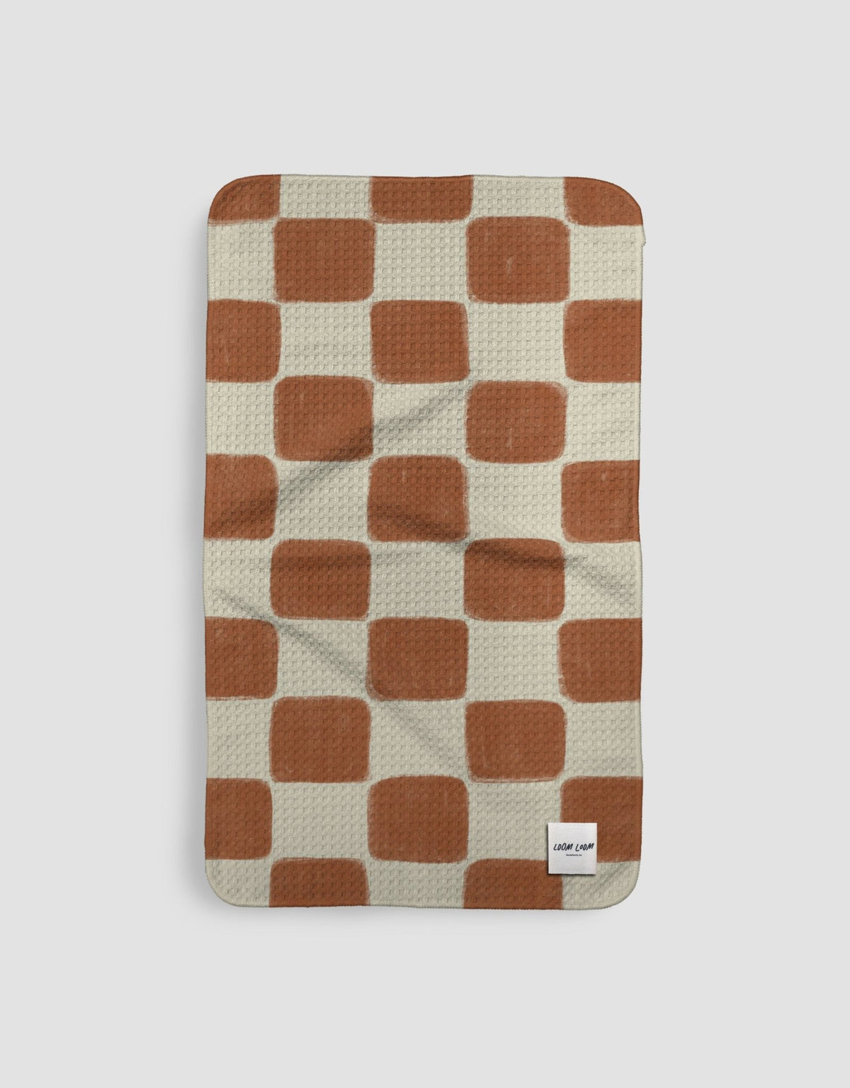 Round Brown Checkerboard - Loom Loom