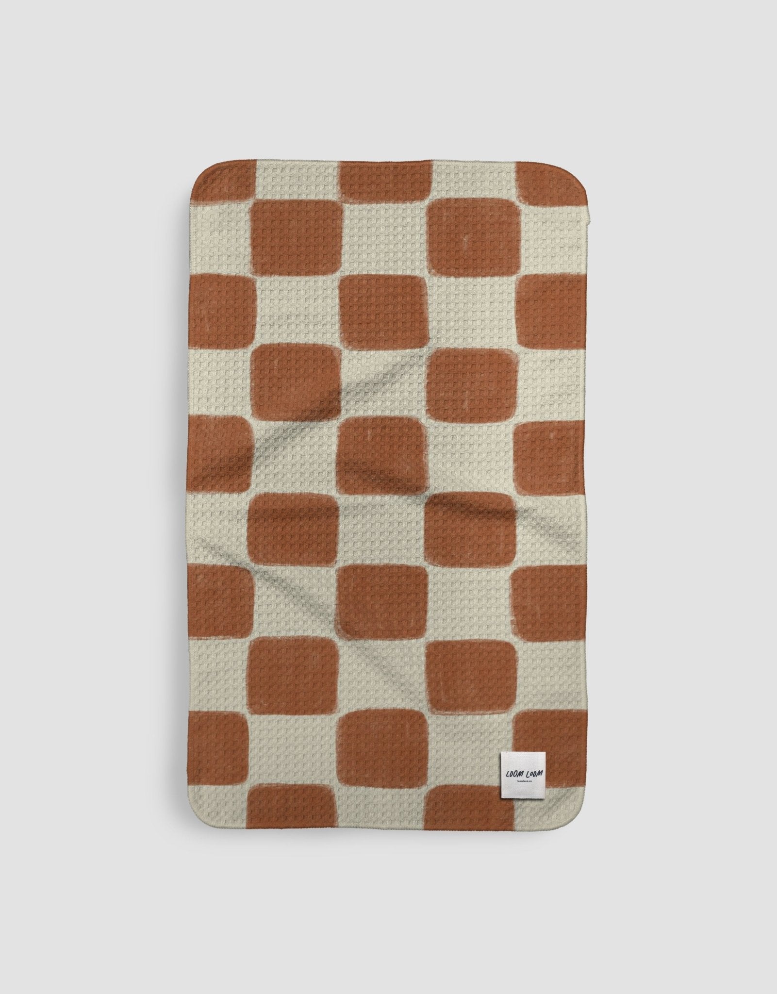 Round Brown Checkerboard - Loom Loom