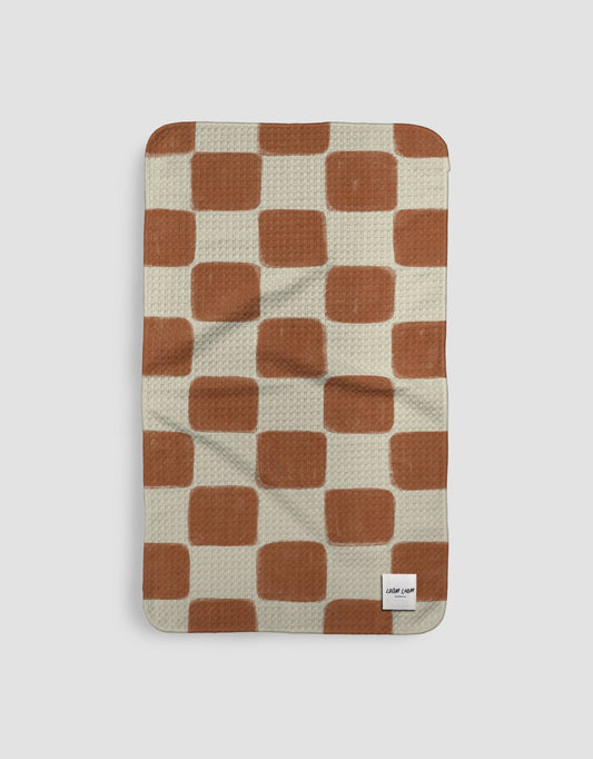 Round Brown Checkerboard - Loom Loom