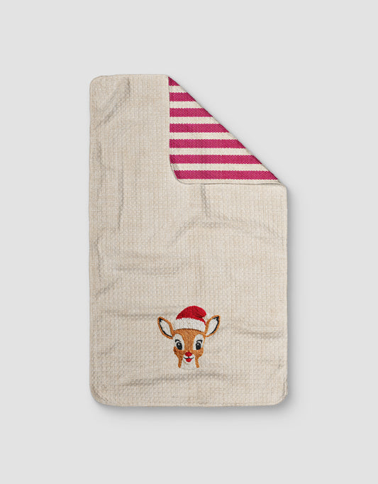 Rudolph Embroidery Reversible